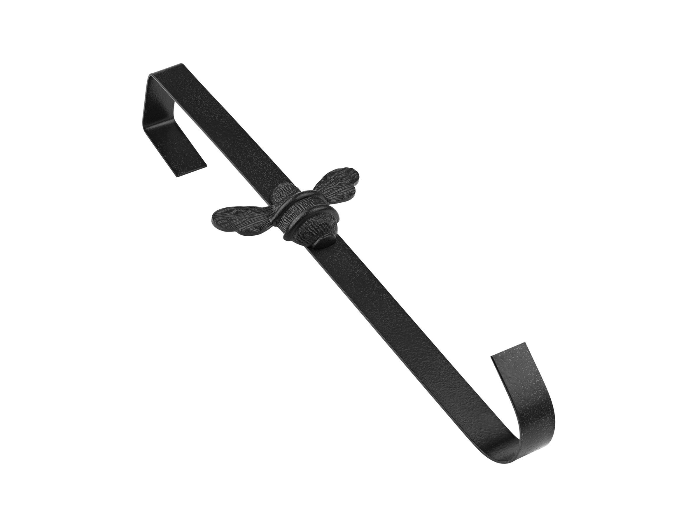 Brass bee Wreath Hanger - Black Finish