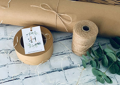 Recycled tape and jute string