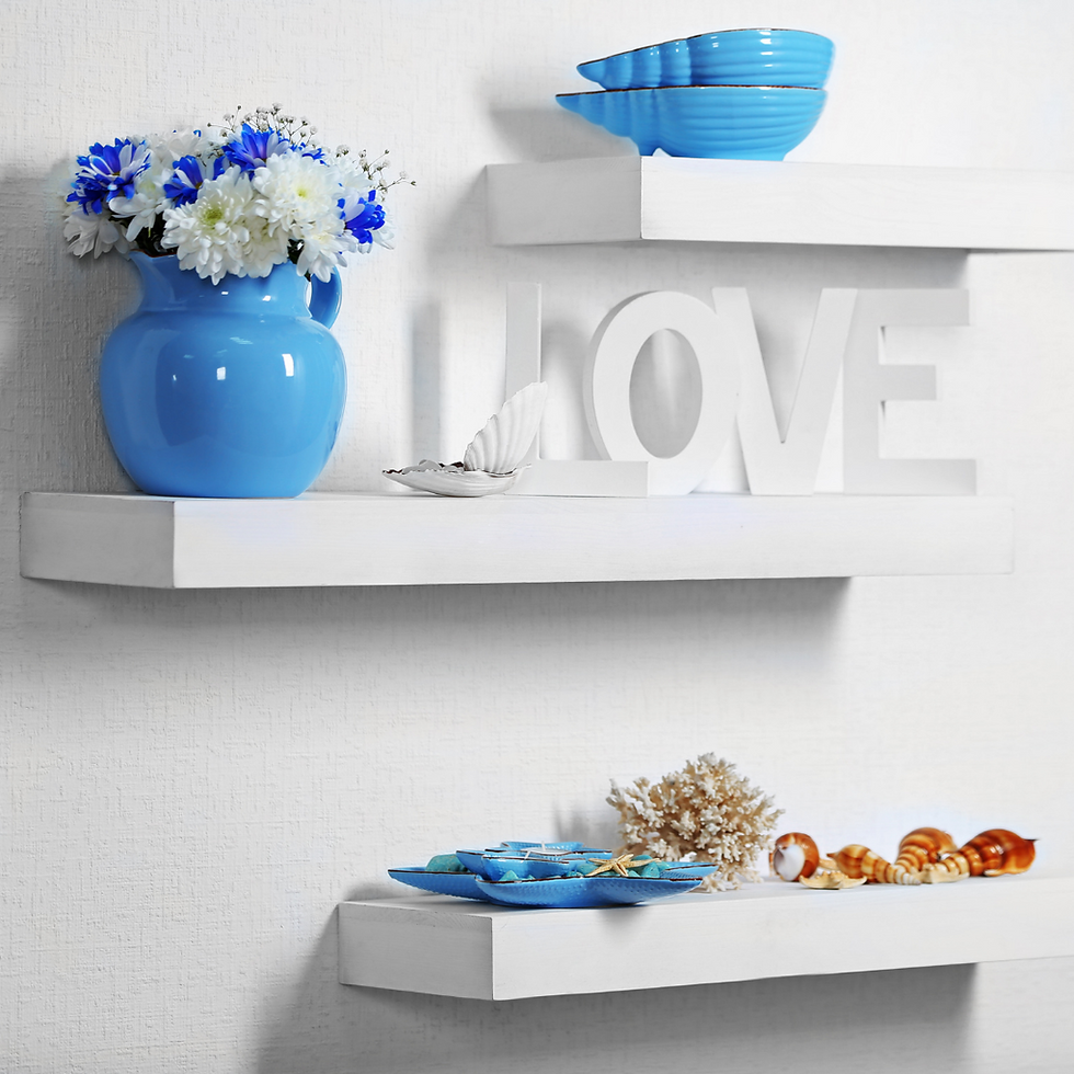 Shelf styling home decor