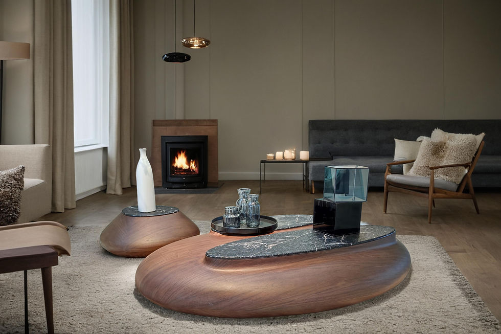 Thumbnail: Walnut Flow Marble Coffee Tables