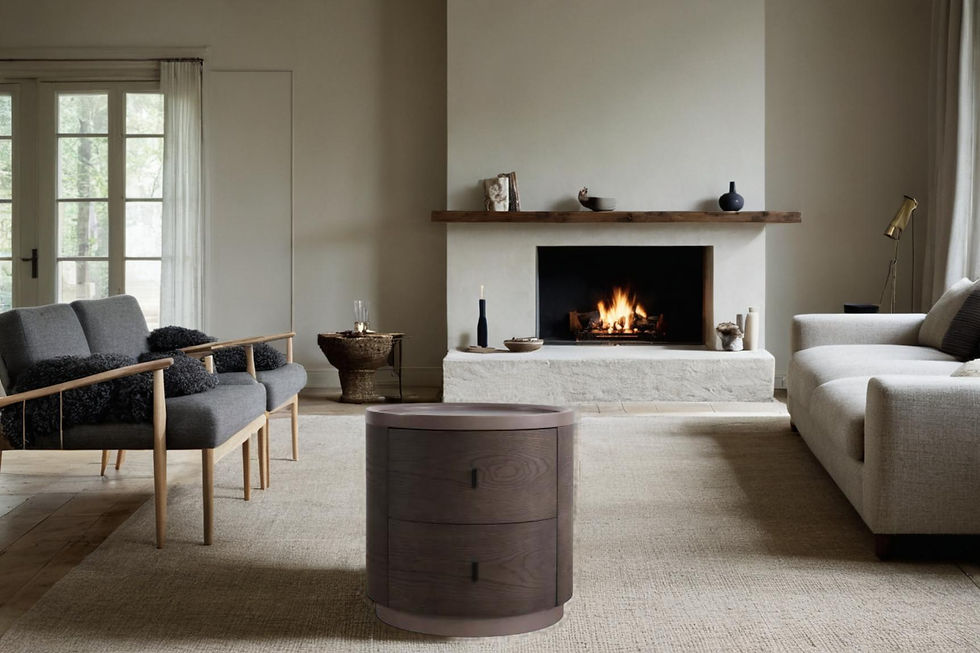 Ember Grove Bedside Table