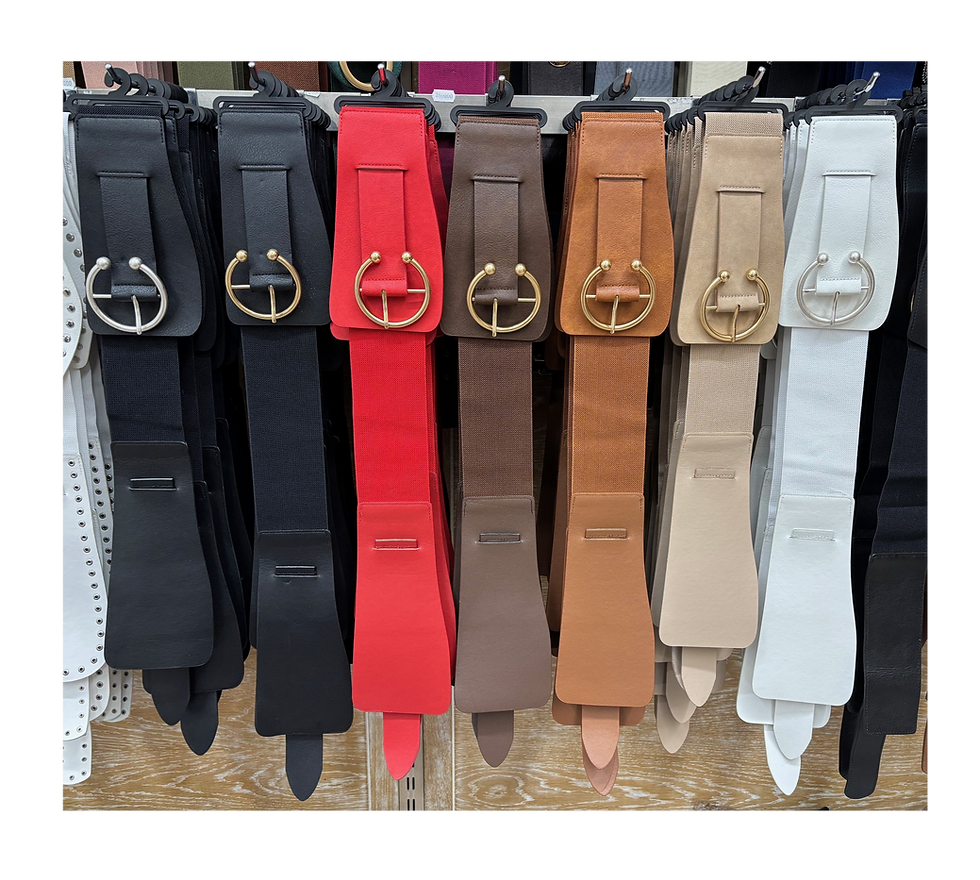 Cinturones de moda en varios colores