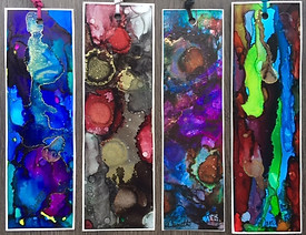 Alcohol Ink Bookmark