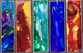 Alcohol Ink Bookmarks