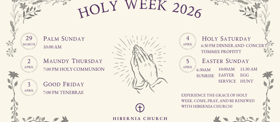 Holy Week Services and Activities
