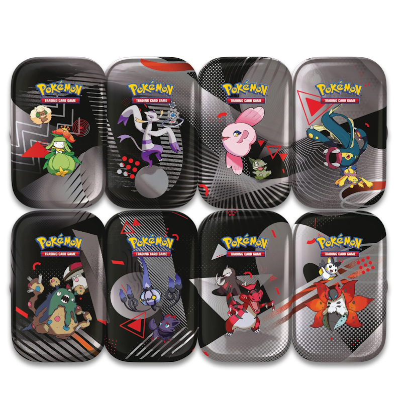 1x BlackBolt & White Flare mini tin (random)