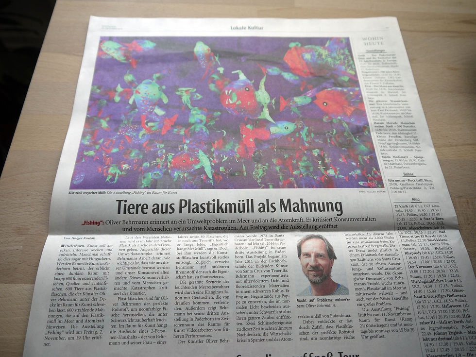 Tiere aus Plastikmüll als Mahnung