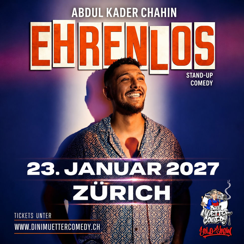 „Ehrenlos“ ist Abdul Chahins neue Comedy-Tour.