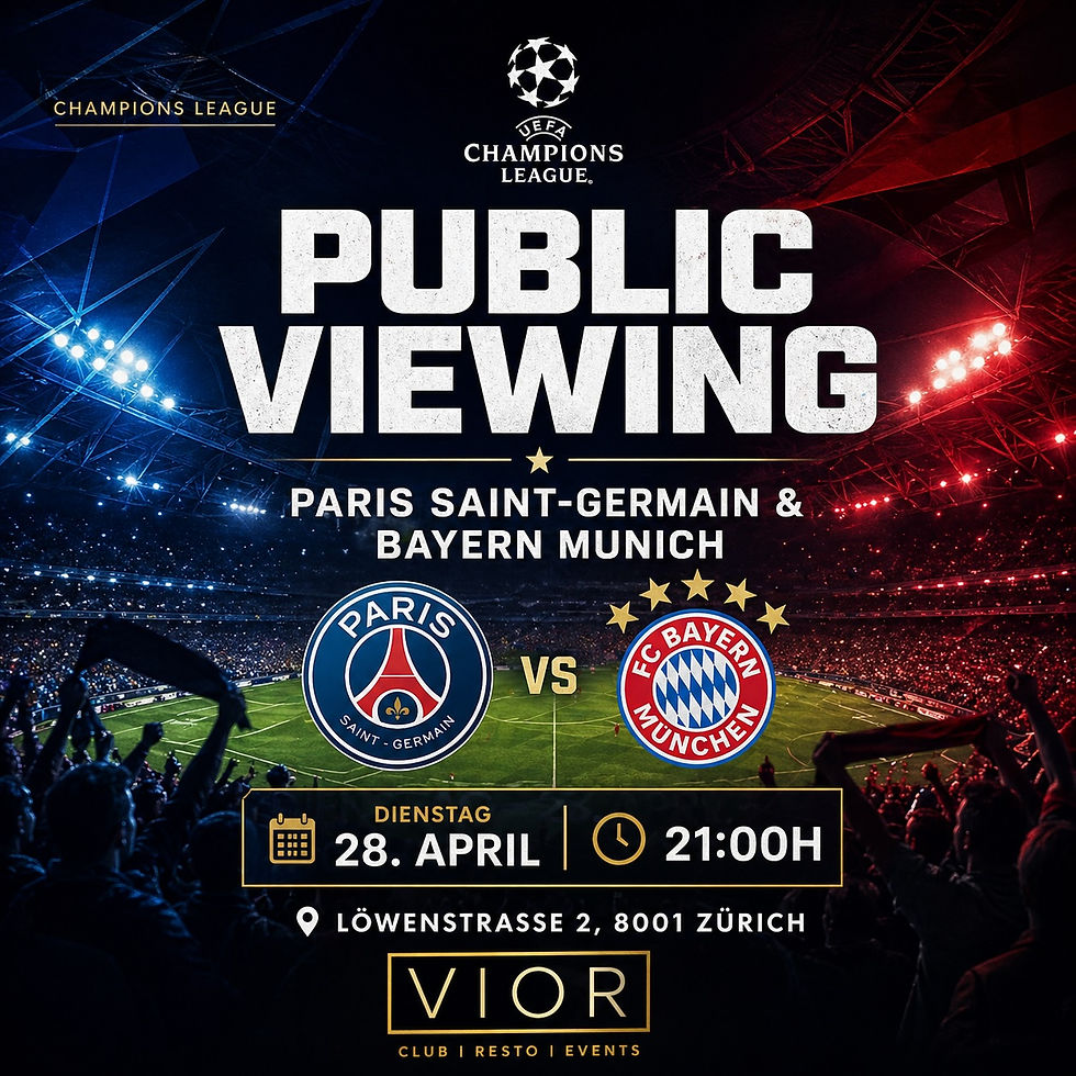 Champions League Public Viewing im VIOR