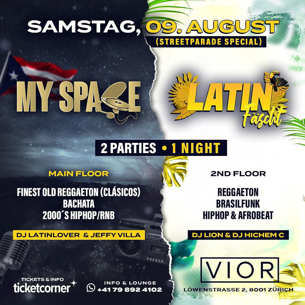 MY SPACE x LATIN FÄSCHT – "PARADE" Special