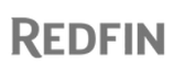 logo of Redfin in grayscale