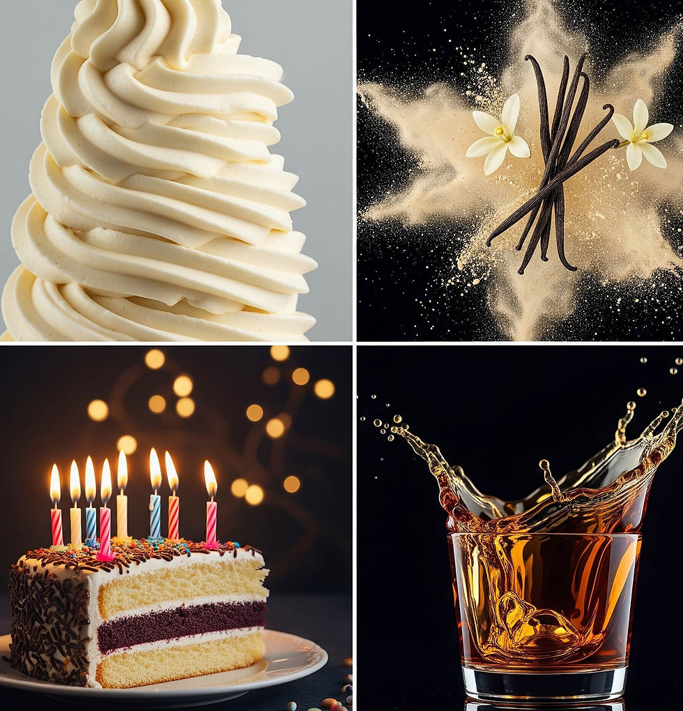 Large white 3 wick vanilla scent