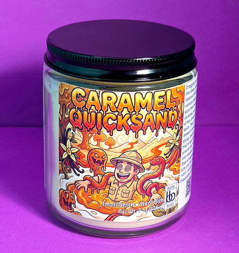 Caramel Quicksand 7oz Candle | Vanilla Caramel Candle | Cinnamon