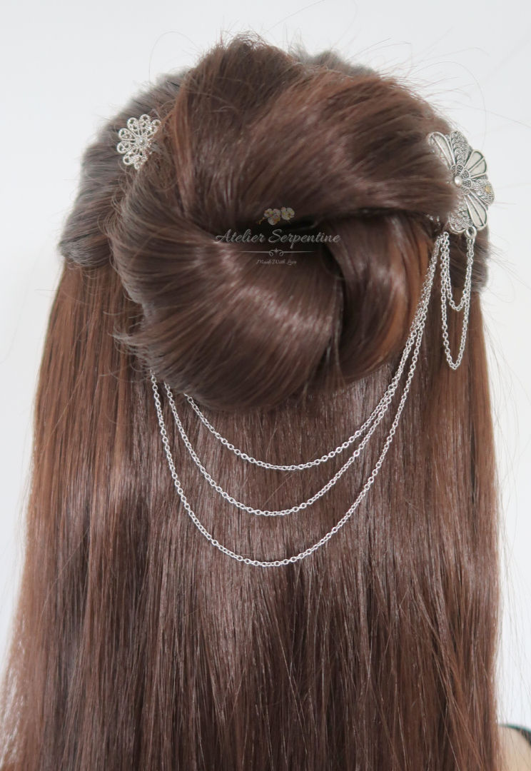 Miniature : Epingle XXL + chaine "LISON"