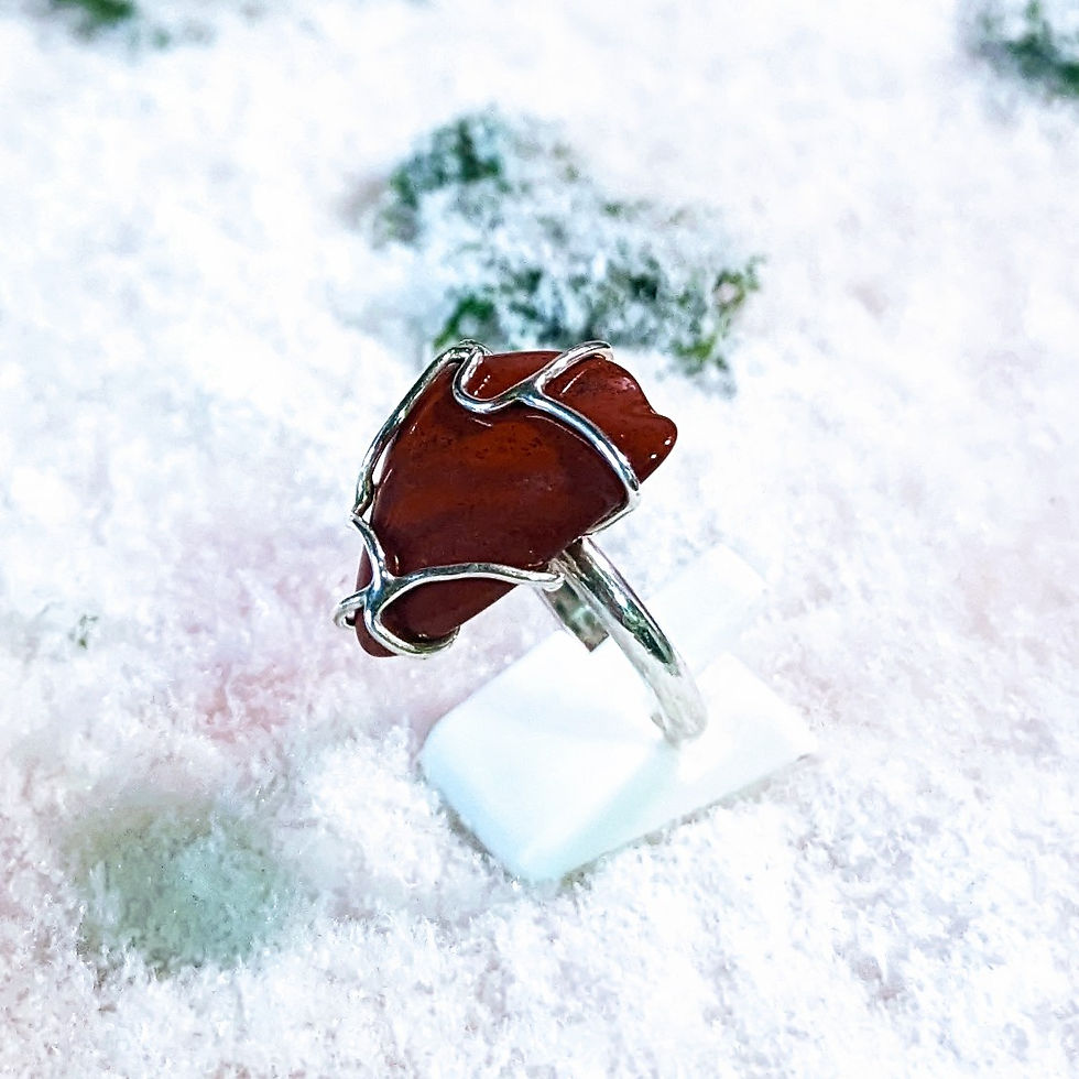 Miniature : Bague Jaspe Rouge