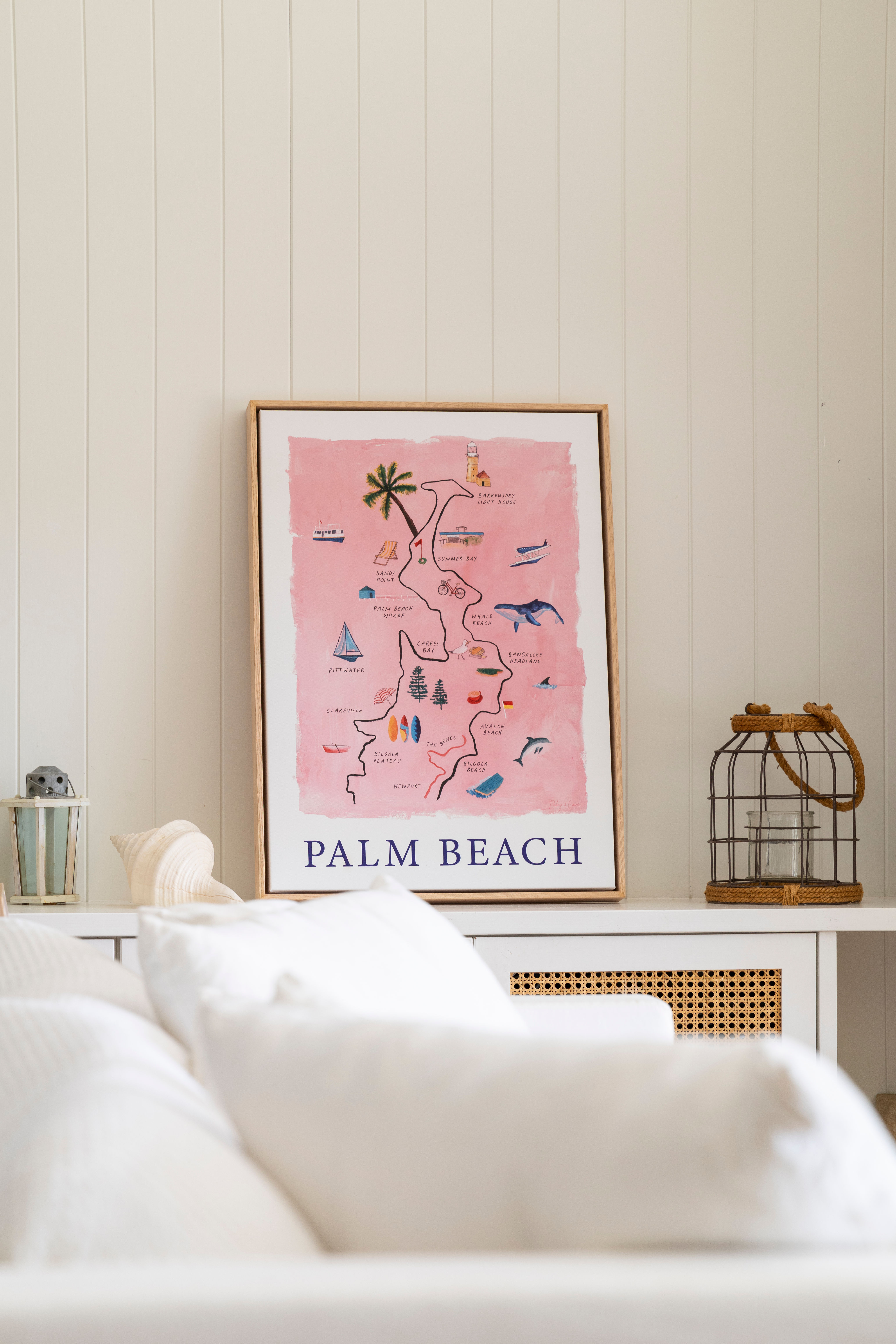 PALM BEACH CANVAS ARTWORK