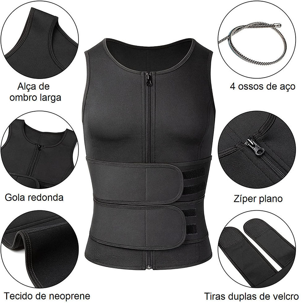 Miniatura: Colete Térmico Masculino VIGOR FIT | Compressão Ajustável