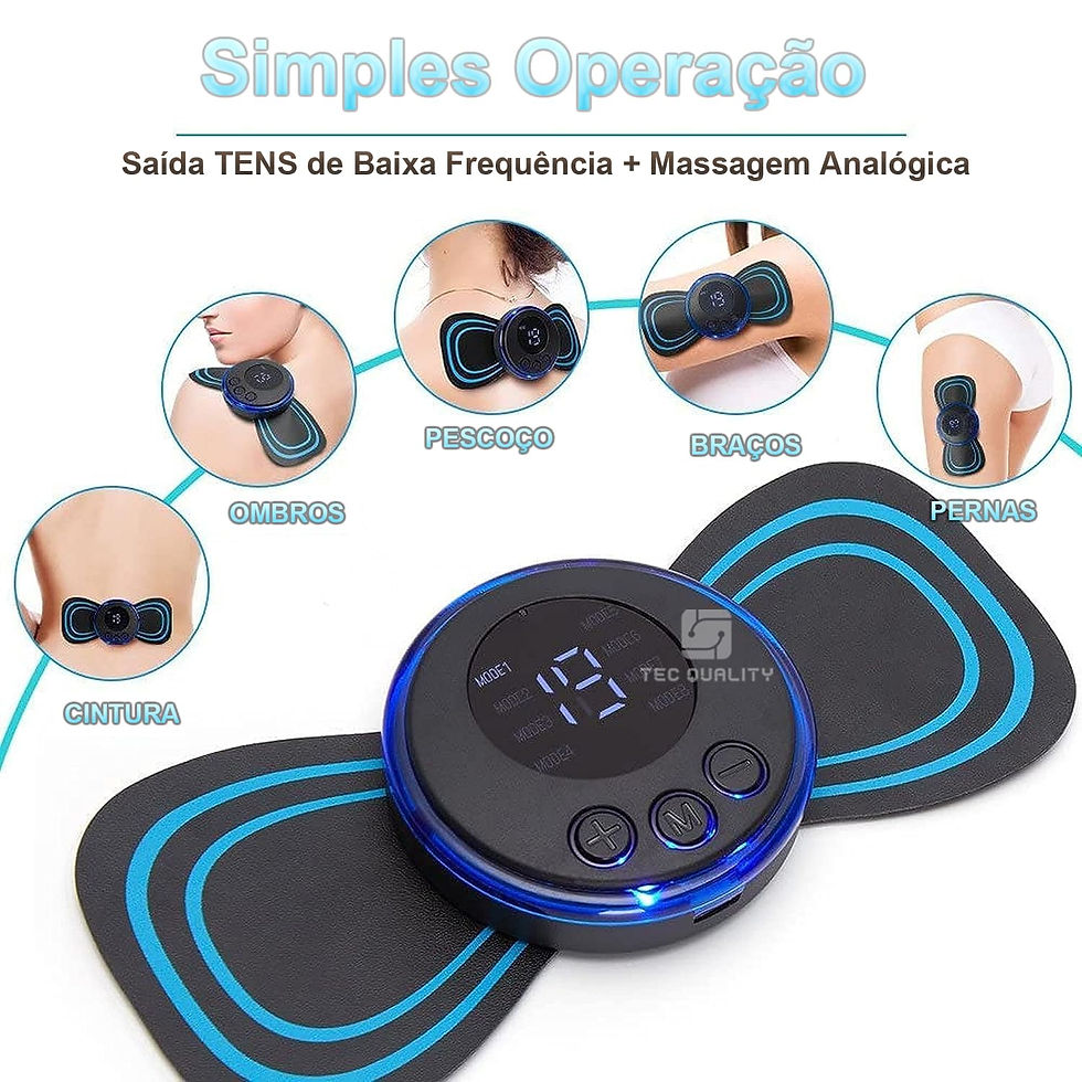 Miniatura: Massageador Elétrico Portátil VIGOR FIT | Estimulação Muscular