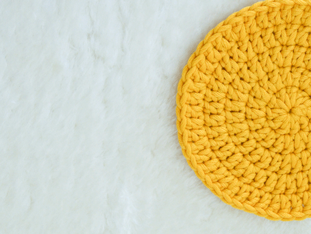 How To Crochet a Flat Circle Coaster (US Terms)