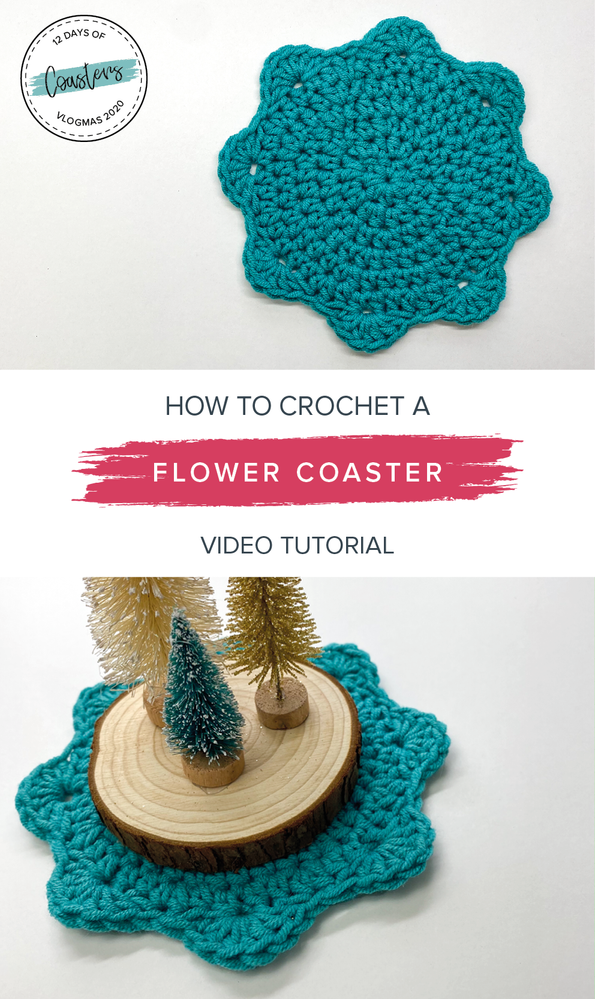 How to Crochet a Flower Coaster