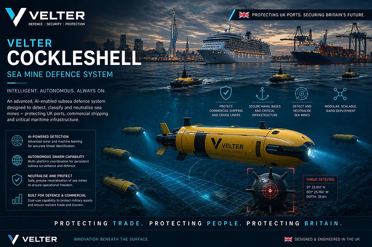 Velter Cockleshell Sea Mine Defence System
