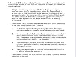 Council Support to bring back some trash/recycling collection in-house