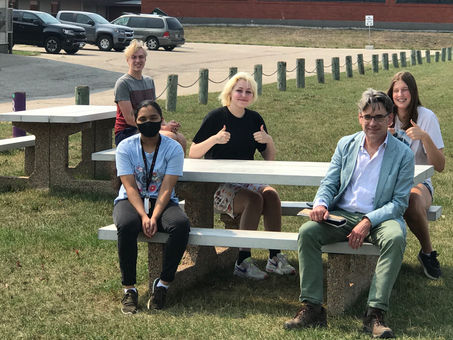 New outdoor benches at WPC!