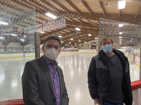 Checking out the upgrades to St. Vital Arena!