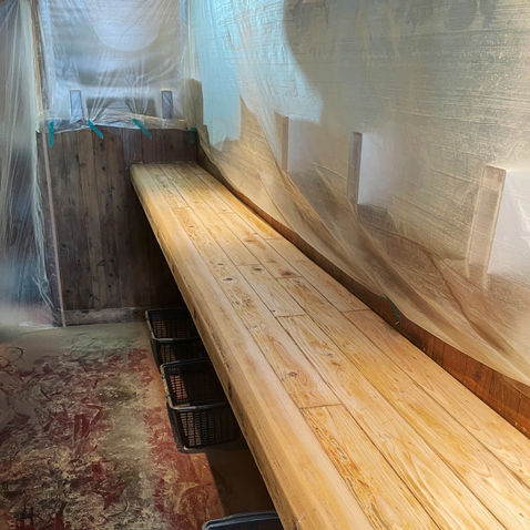 木部塗装(塗装前)