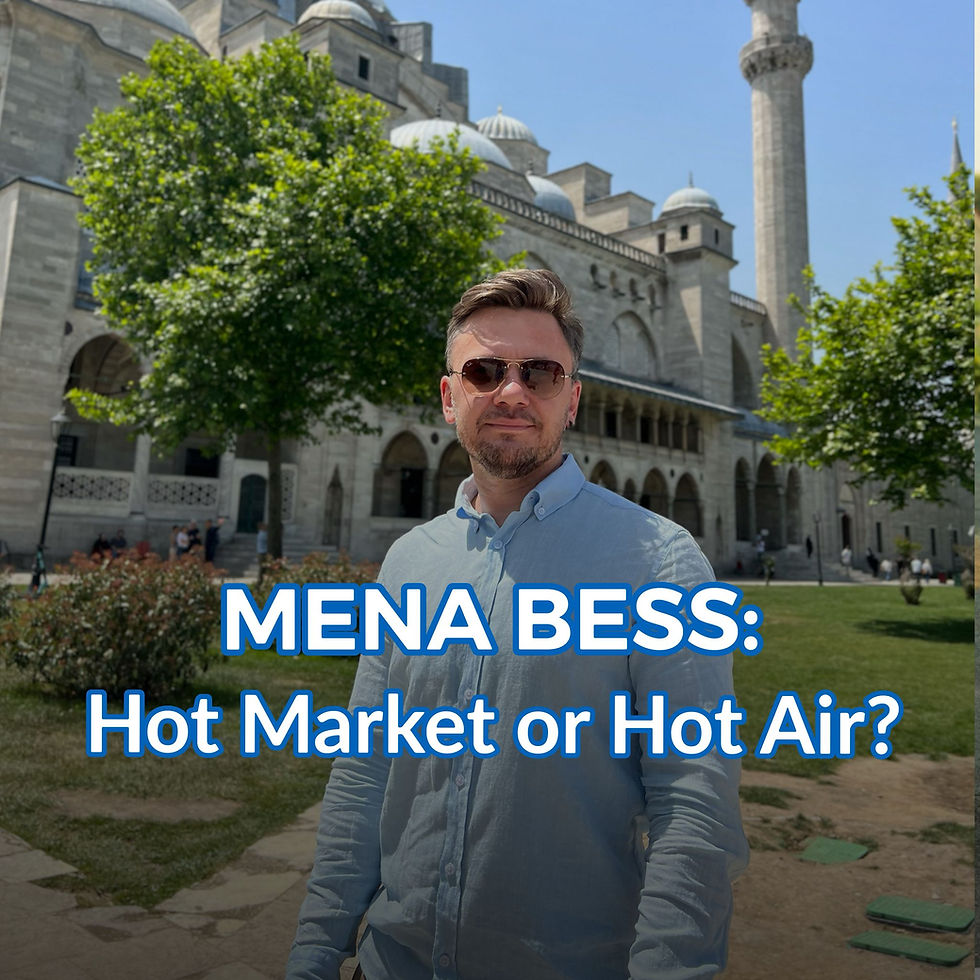 Middle East: A Hot Market for BESS or Just Hot Air?