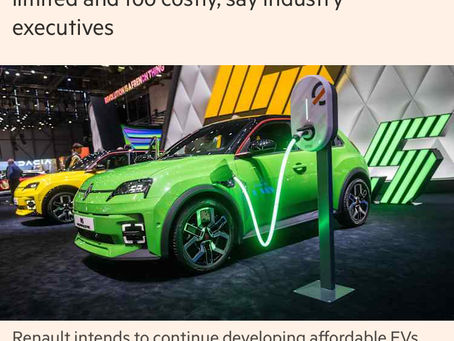 EU Automakers Confirm Than EVs Are Central To Their Strategy