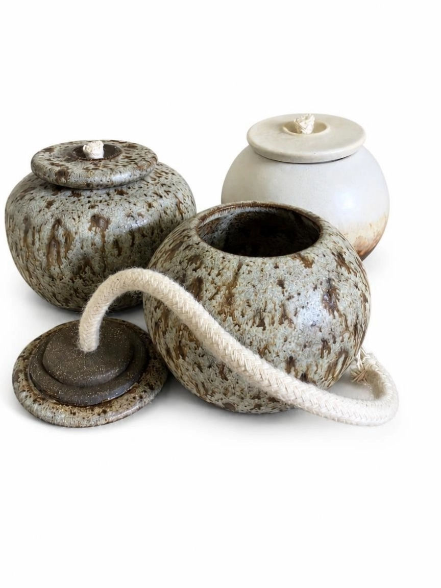 Thumbnail: Rustic White Mini Firepot