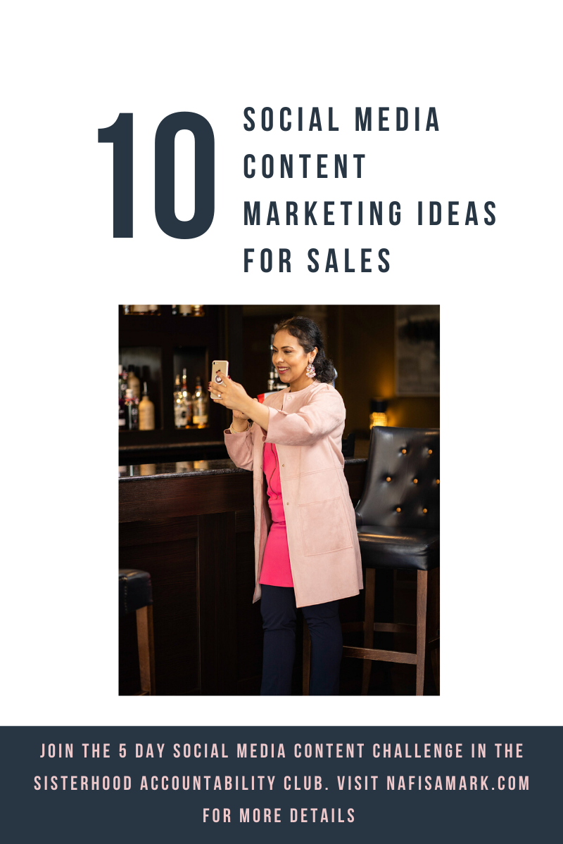 10 social media content ideas for sales