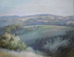 Paysage d'Auvergne huile