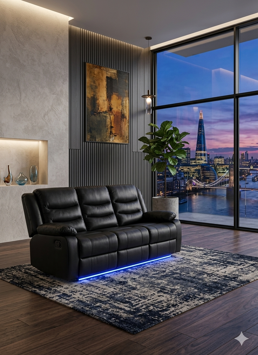 Sofa Black Orlando