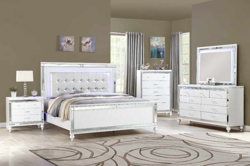 Bedrom Set  Queen  5PC White