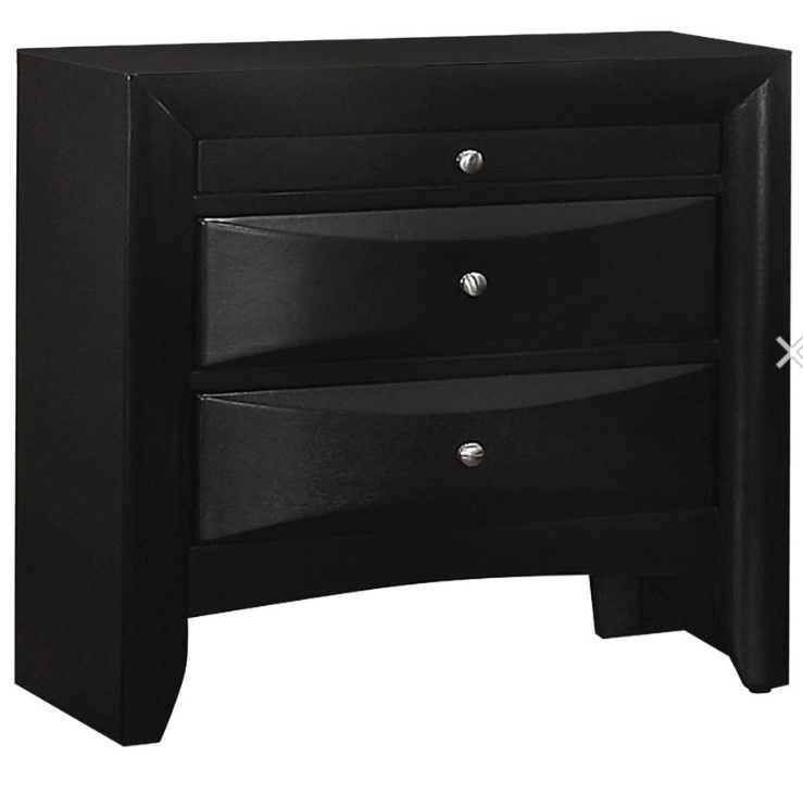 Briana 2-drawer Nightstand Black