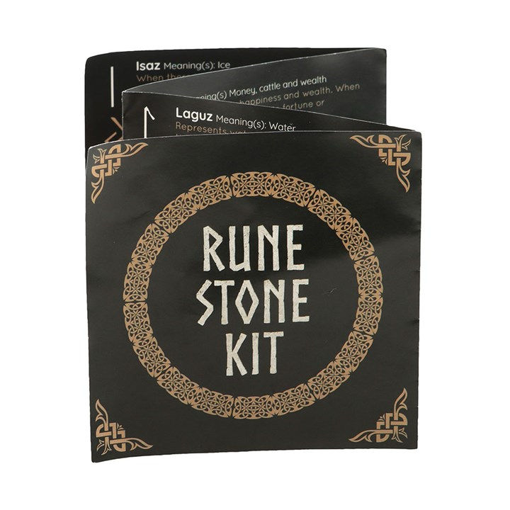 Thumbnail: Set of 25 Black Onyx Viking Rune Stones