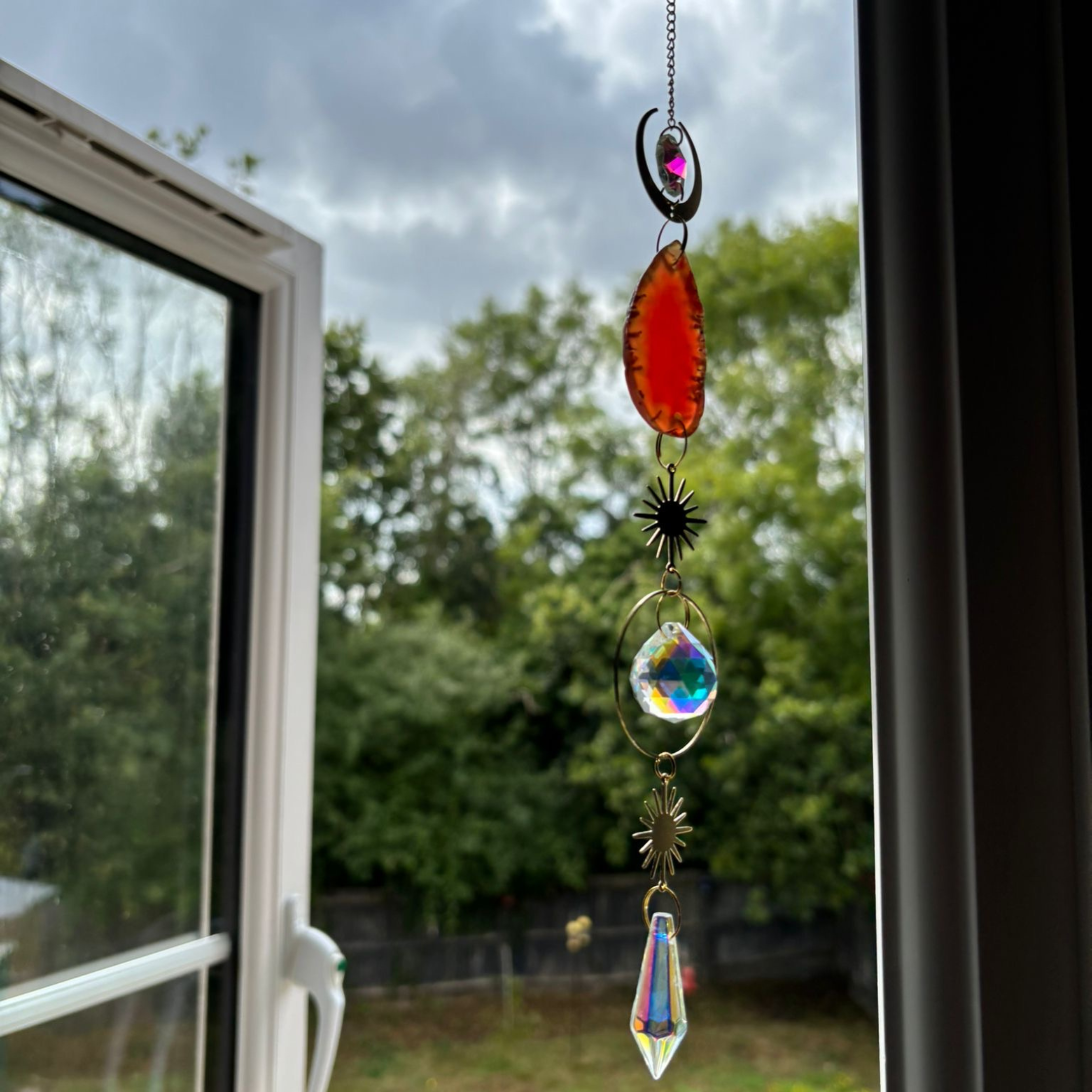 Red Agate Sun Catcher