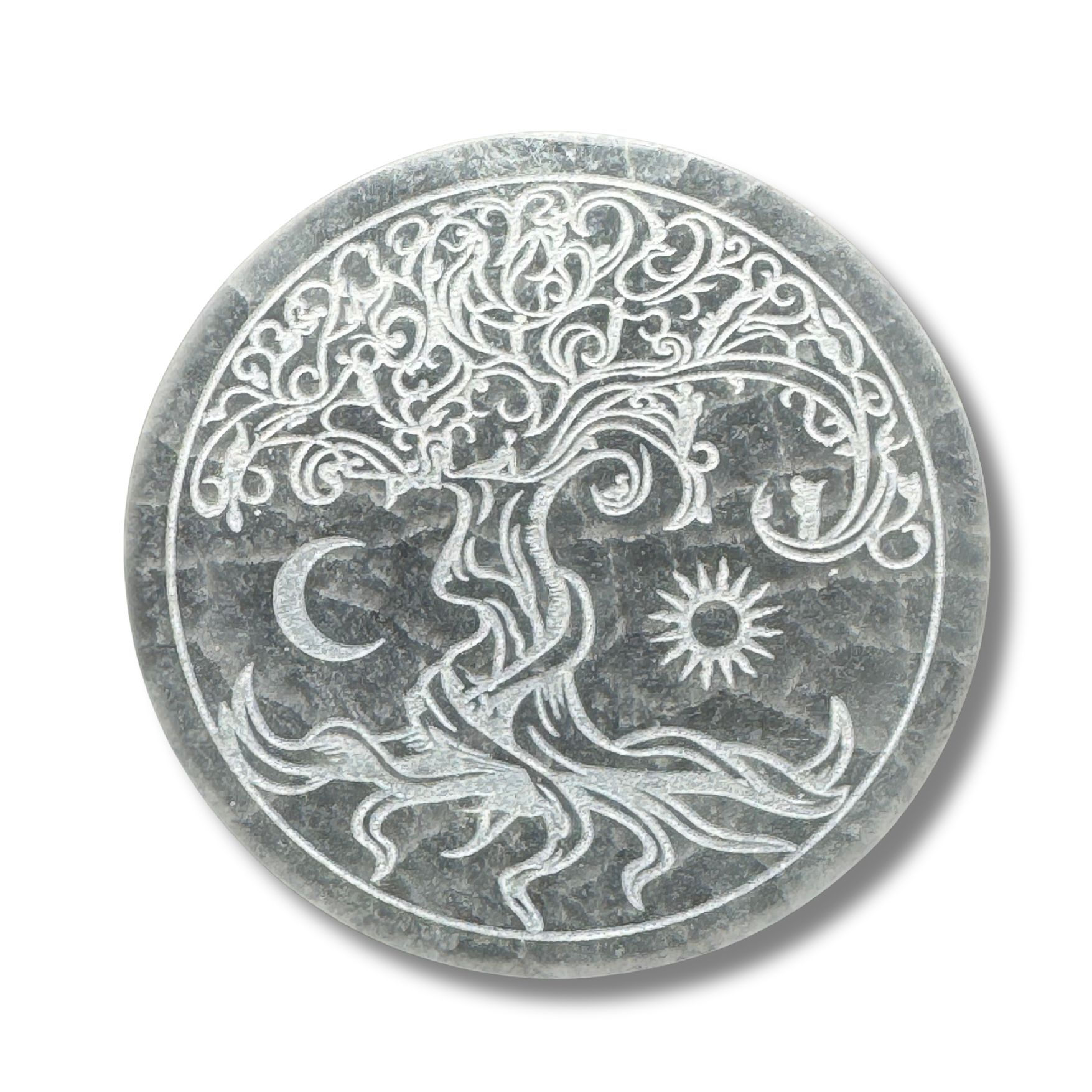 Selenite Charging Plate Tree of Life 10x10cm