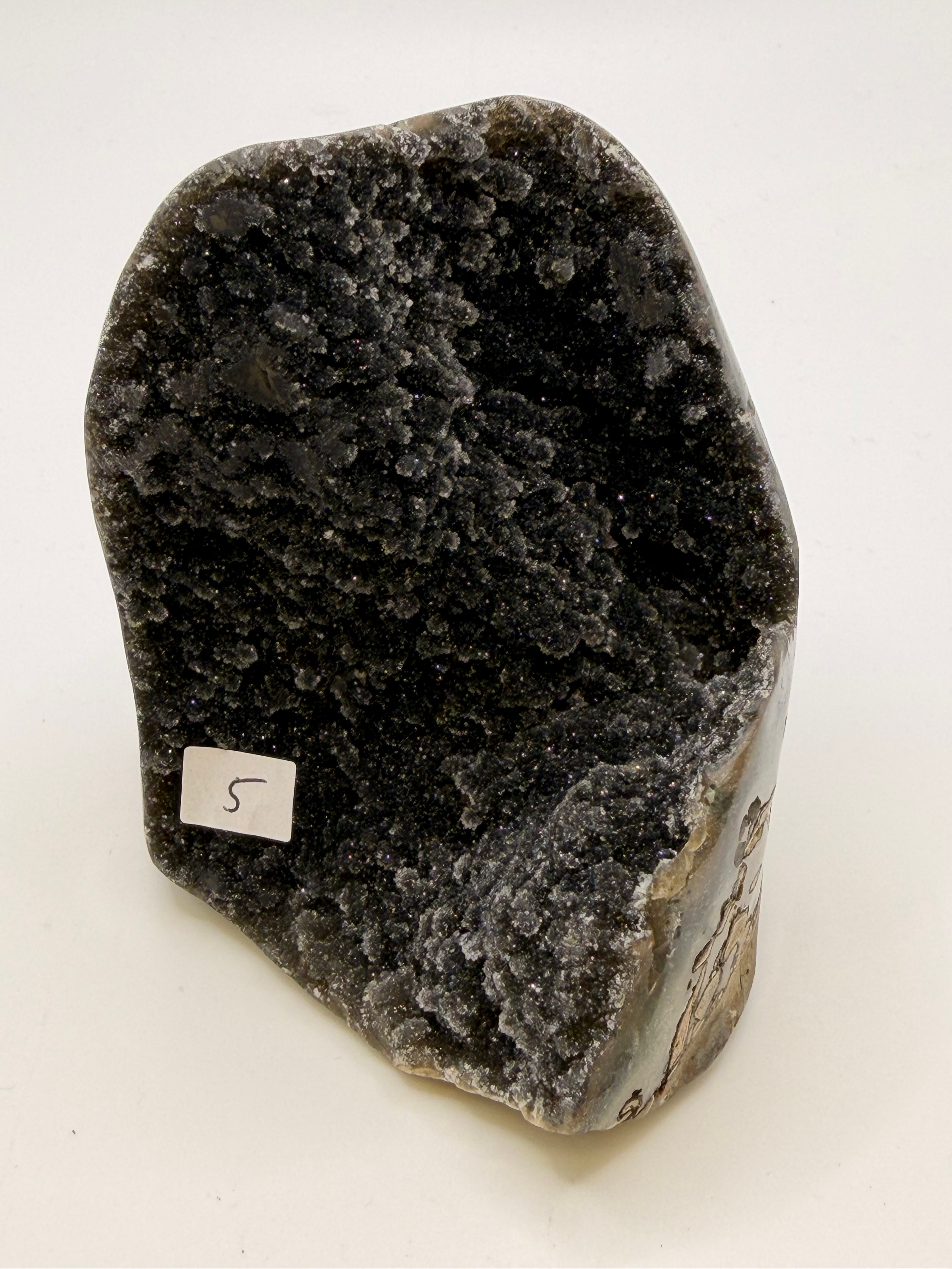 Uruguayan Drusy Black Amethyst Freeform - No.5