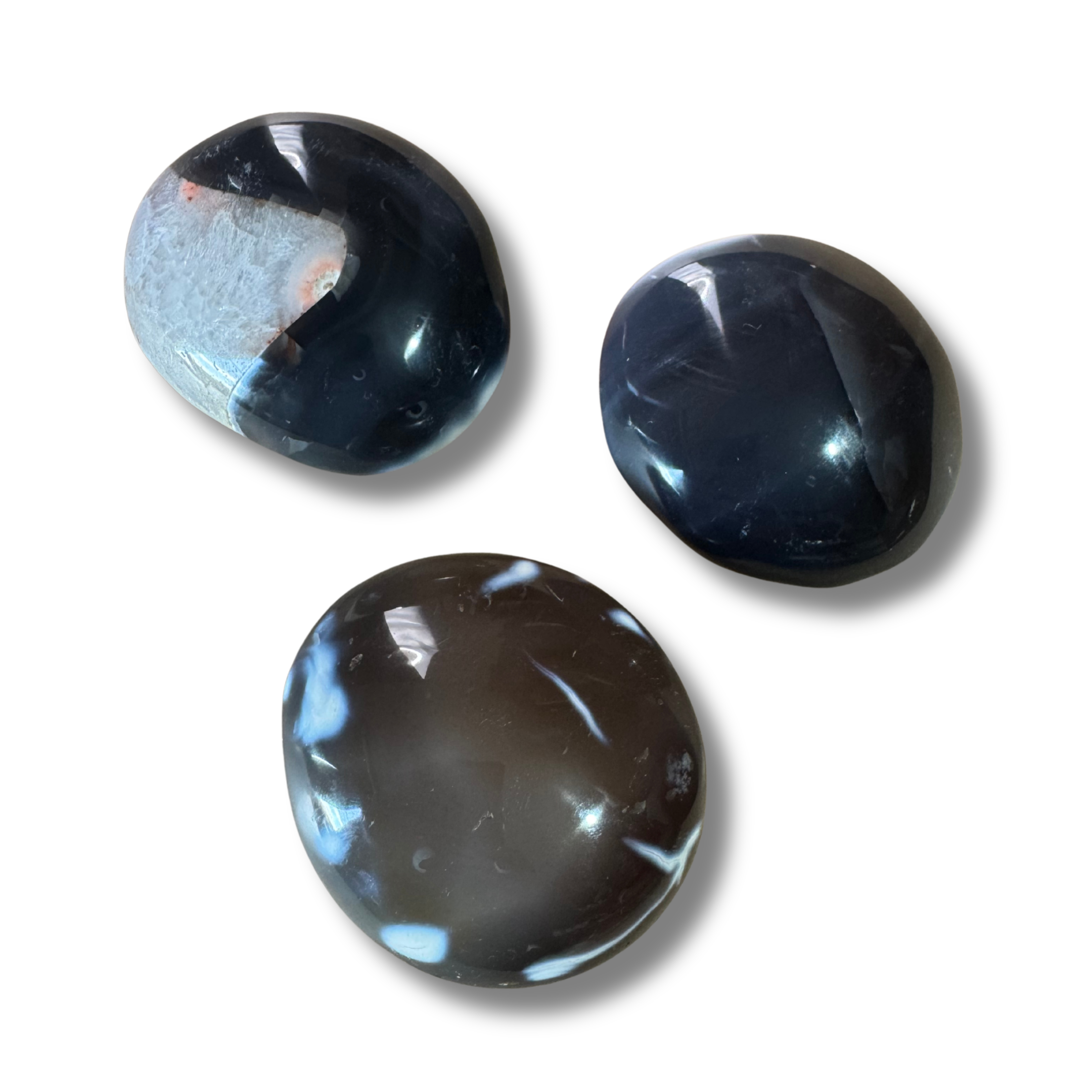 Larger Orca Palmstones - one supplied