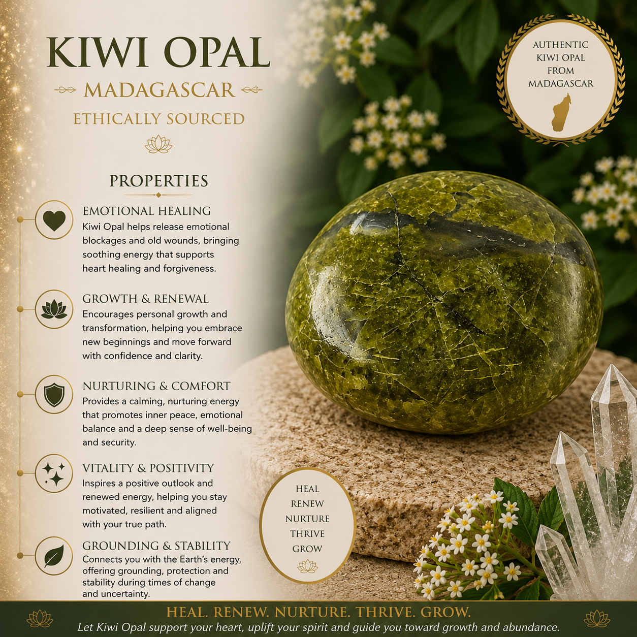 Kiwi Opal Galet - MADAGASCAR