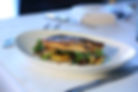 Fish food photography plated
