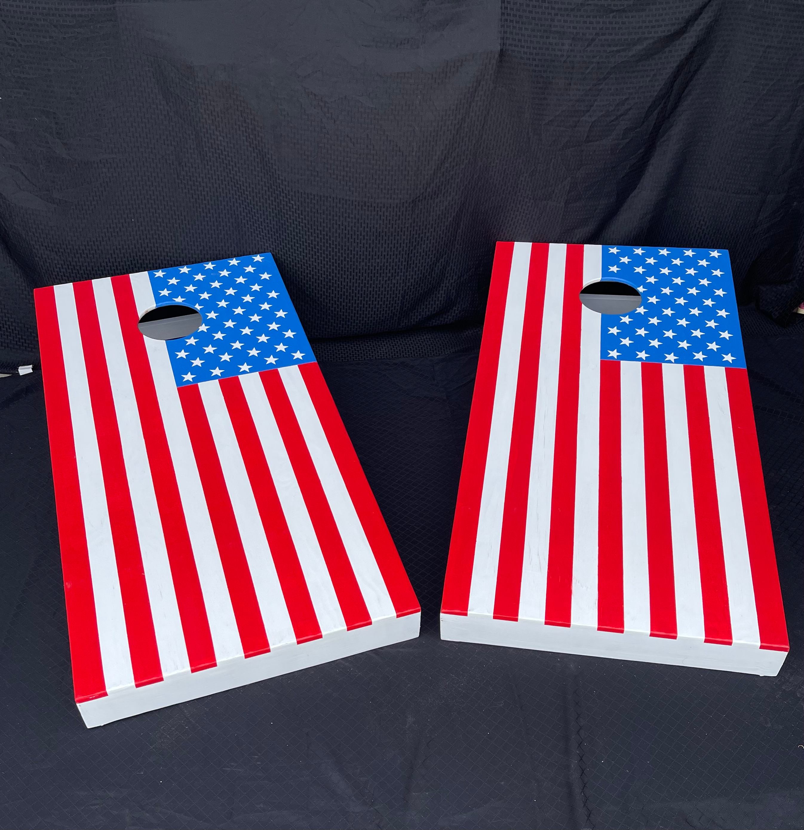 American Flag Cornhole Board Set