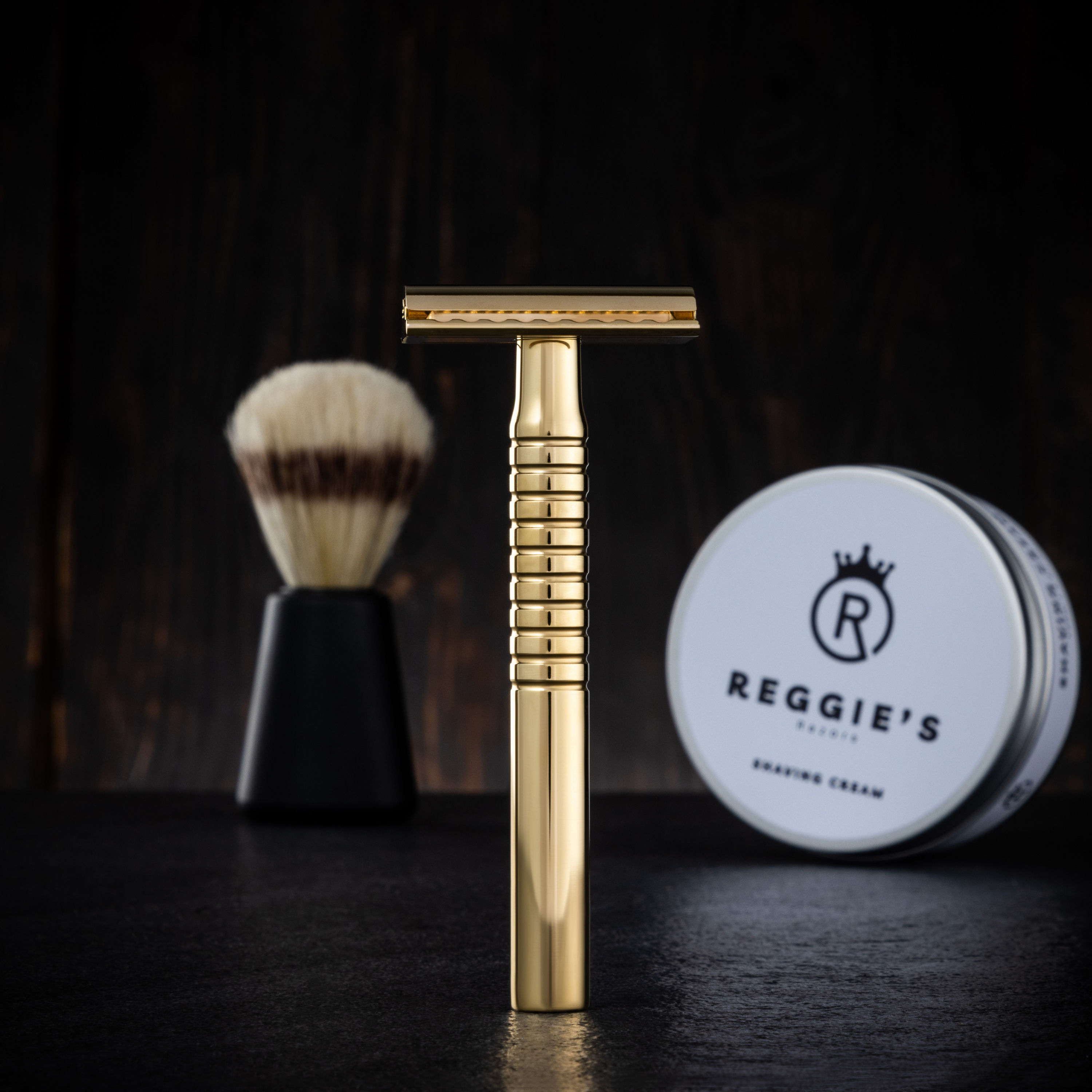 Jupiter Brass Safety Razor Shaving Set – Razor, Blades & Cream
