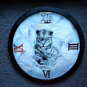 Thumbnail: Wall clock hand made 49 cm