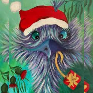 Christmas EMU painting