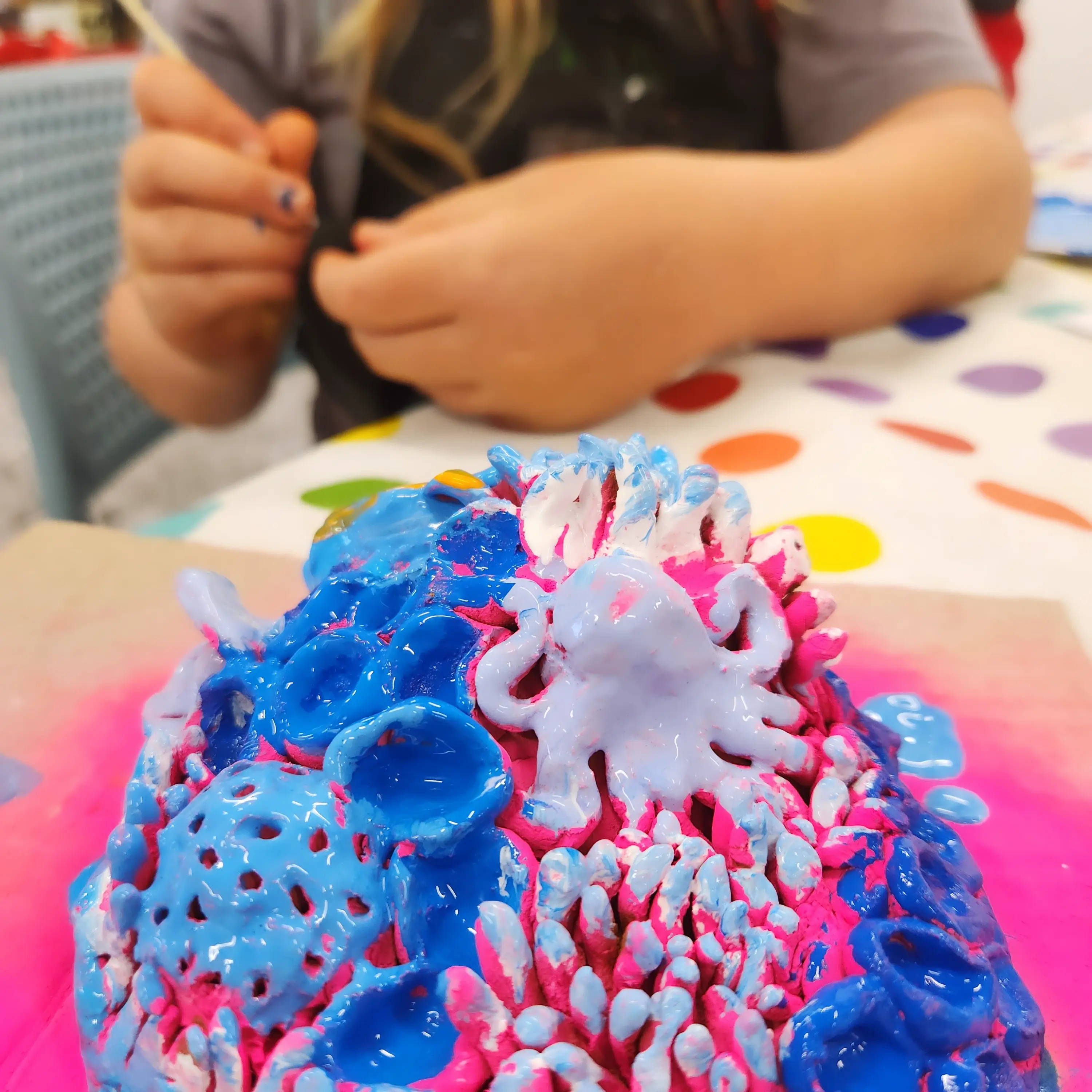coral reef clay workshop