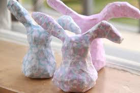 paper mache bunny